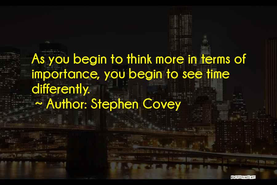 Importance Of Time Management Quotes By Stephen Covey