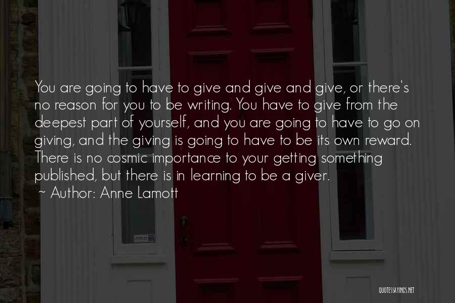 Importance Of Writing Quotes By Anne Lamott