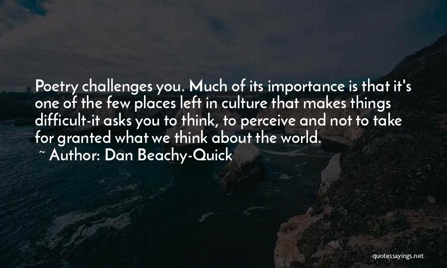Importance Of Writing Quotes By Dan Beachy-Quick