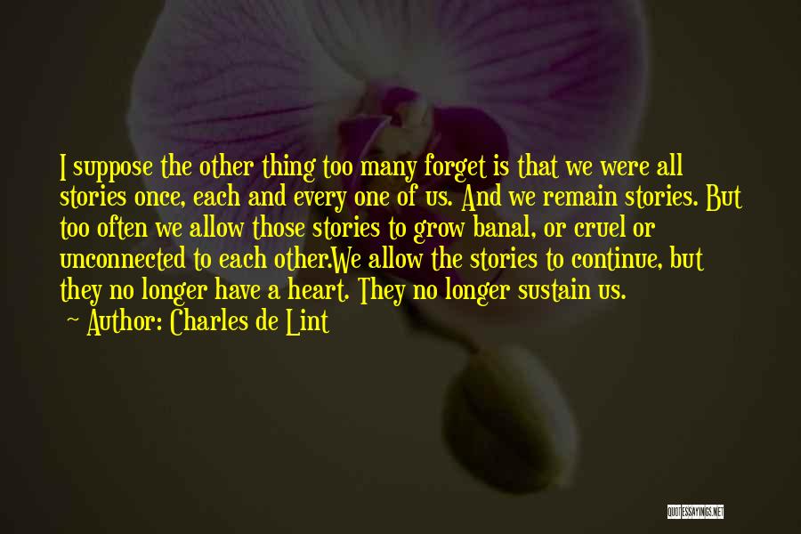 Importance Of Zoology Quotes By Charles De Lint