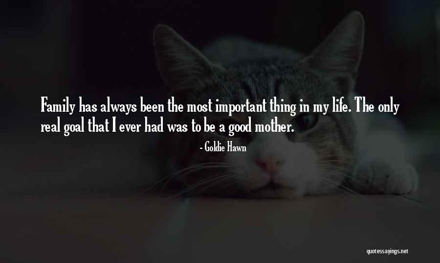 Important Family Quotes By Goldie Hawn Important Family Quotes By Goldie Hawn