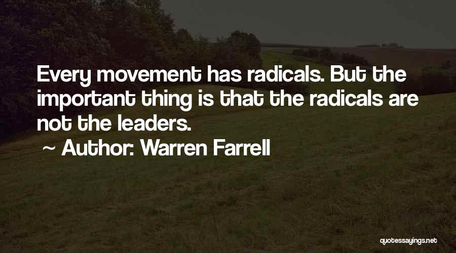 Important Leaders Quotes By Warren Farrell