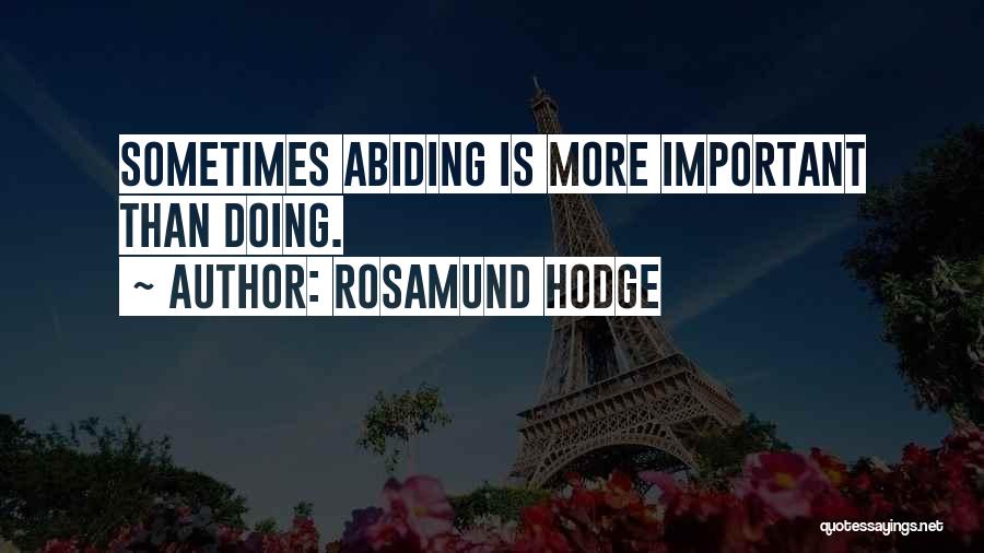 Important Lessons Quotes By Rosamund Hodge