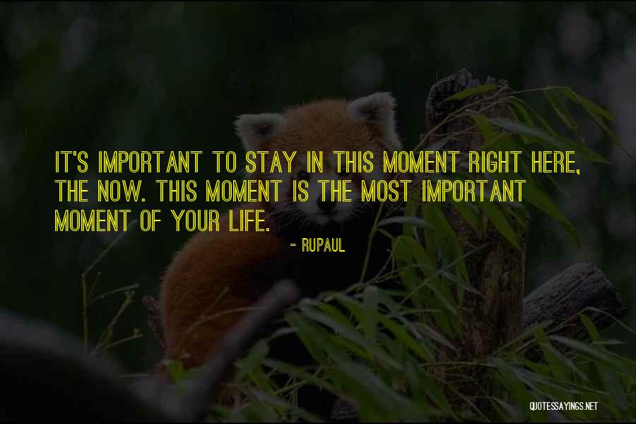 Important Life Moments Quotes By RuPaul Important Life Moments Quotes By RuPaul