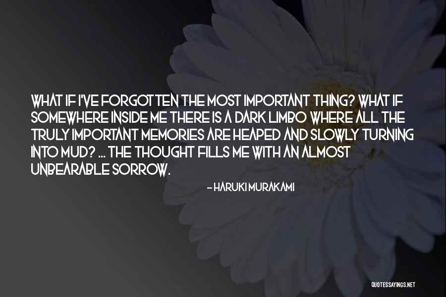 Important Memories Quotes By Haruki Murakami