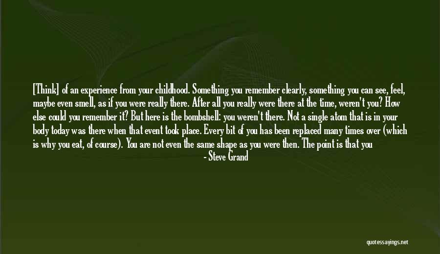 Important Memories Quotes By Steve Grand