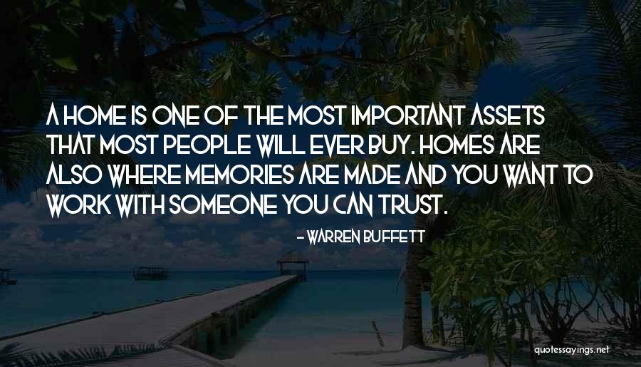 Important Memories Quotes By Warren Buffett