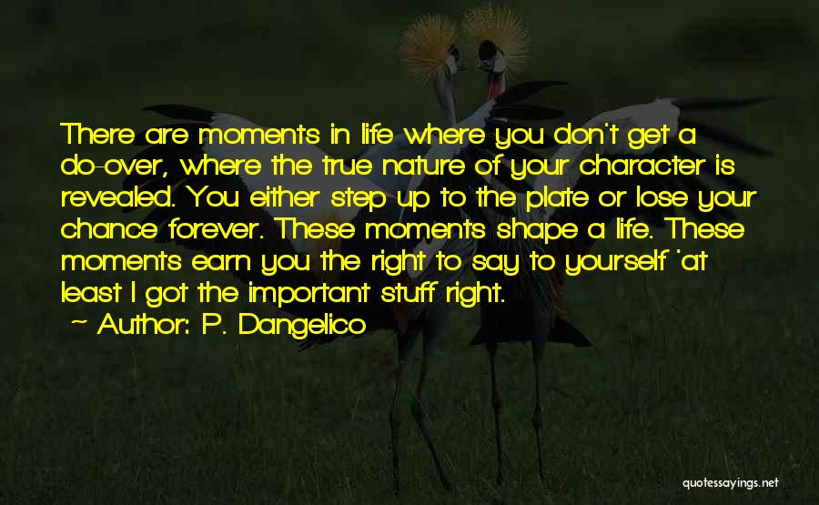 Important Moments In Life Quotes By P. Dangelico