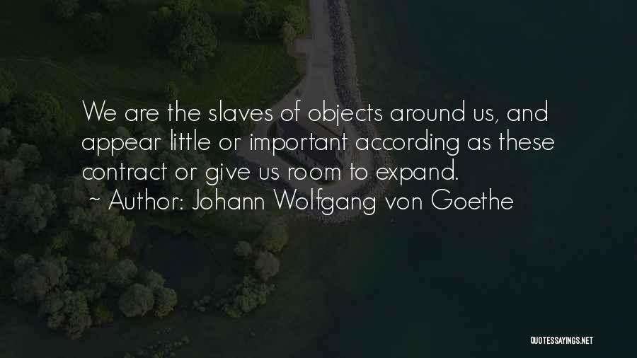 Important Objects Quotes By Johann Wolfgang Von Goethe