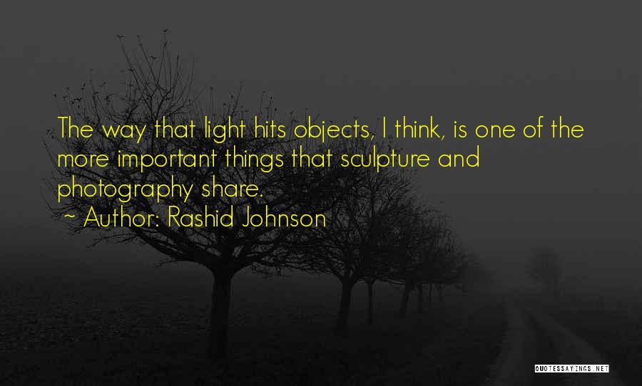 Important Objects Quotes By Rashid Johnson