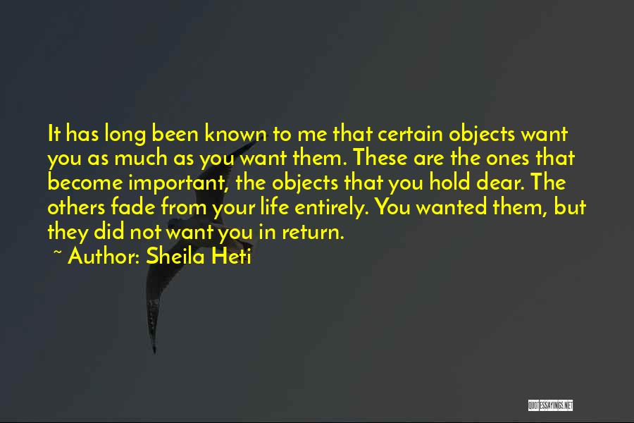 Important Objects Quotes By Sheila Heti