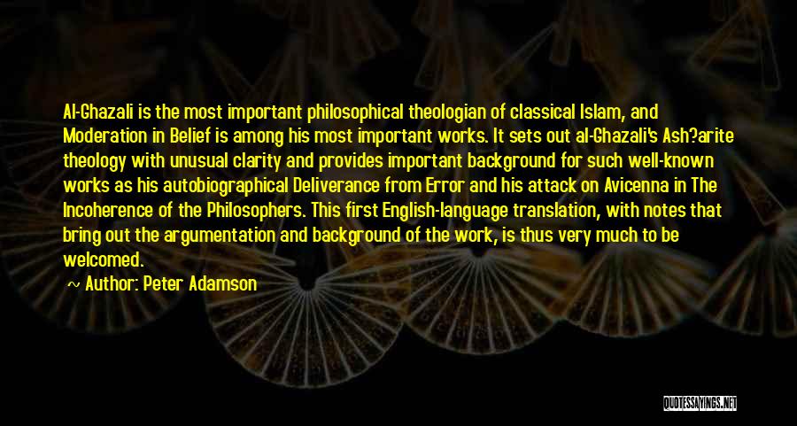 Important Of English Quotes By Peter Adamson