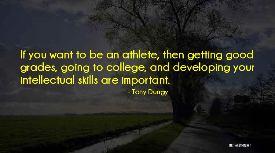 Important Of Good Grades Quotes By Tony Dungy