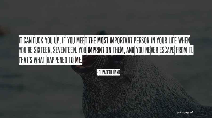 Important Person In Your Life Quotes By Elizabeth Hand