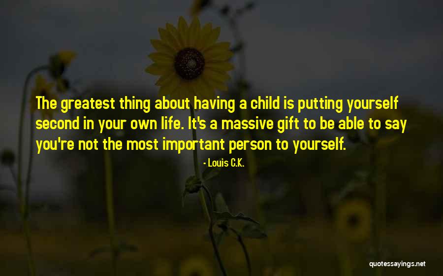 Important Person In Your Life Quotes By Louis C.K.