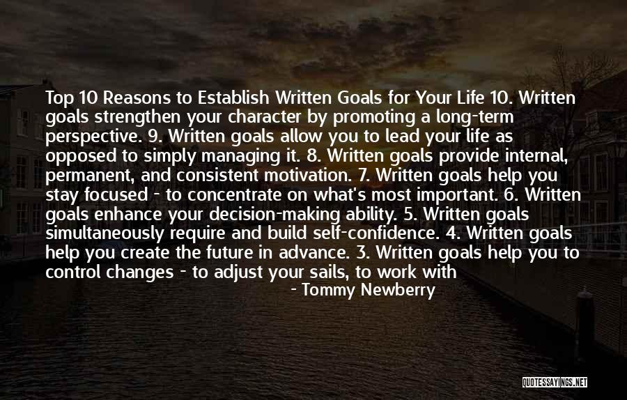 Important Person In Your Life Quotes By Tommy Newberry