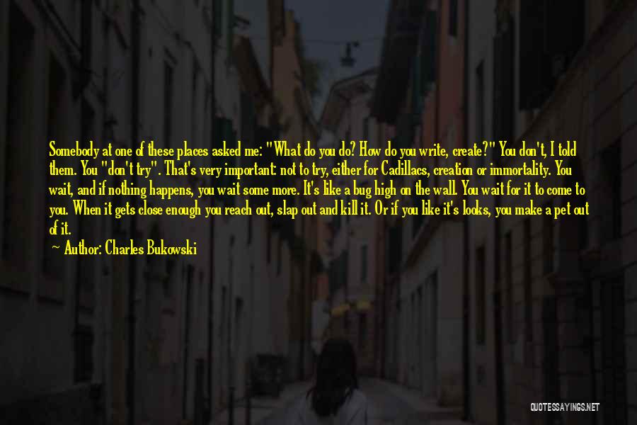 Important Places Quotes By Charles Bukowski