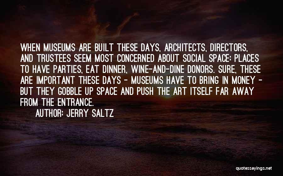 Important Places Quotes By Jerry Saltz