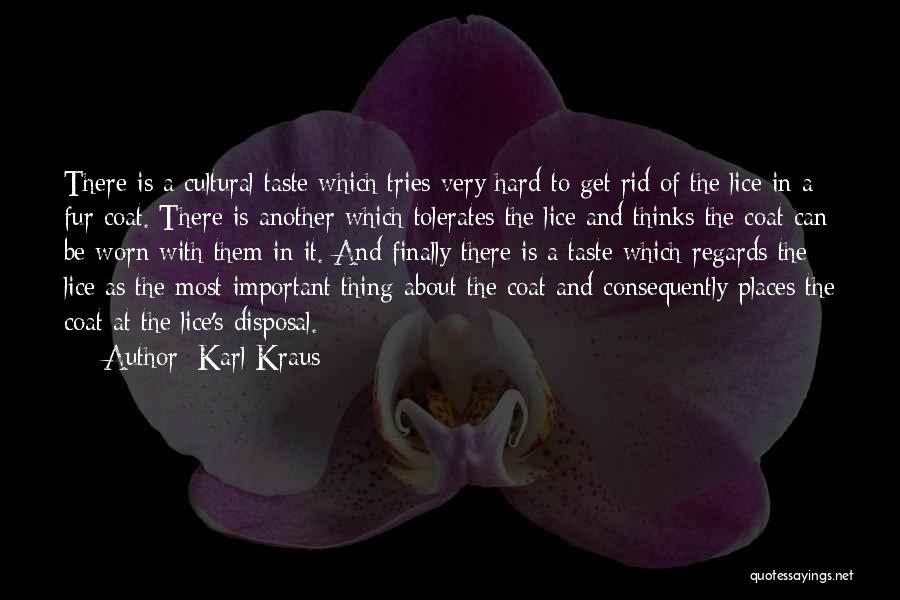 Important Places Quotes By Karl Kraus