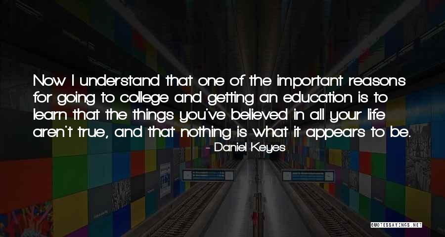 Important Things Of Life Quotes By Daniel Keyes