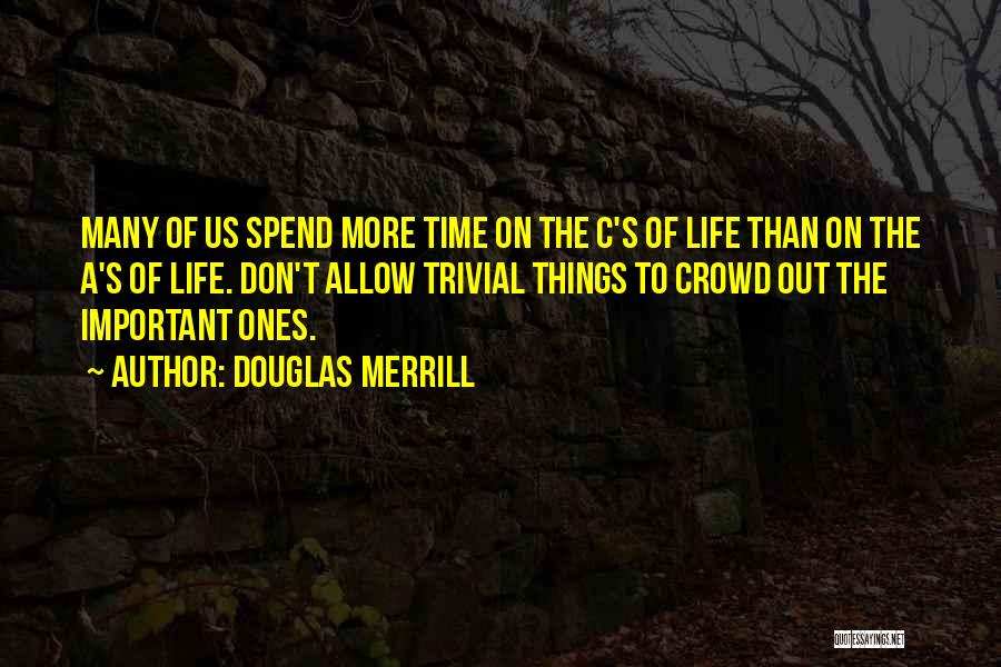 Important Things Of Life Quotes By Douglas Merrill
