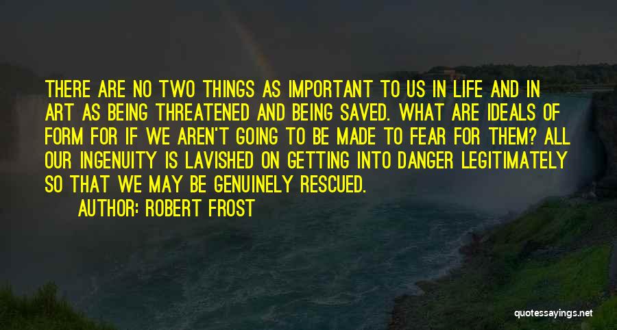 Important Things Of Life Quotes By Robert Frost