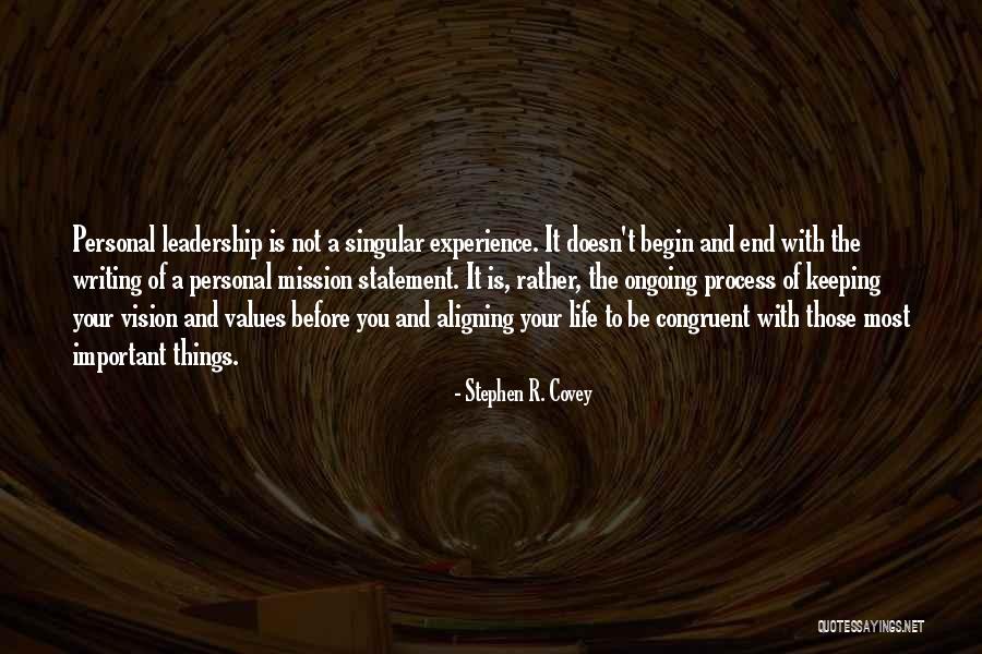 Important Things Of Life Quotes By Stephen R. Covey