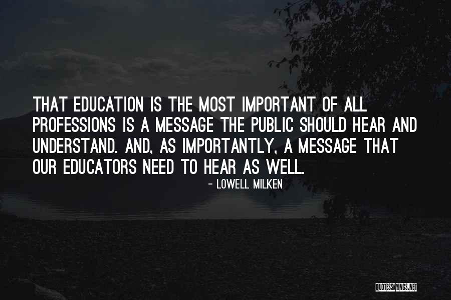 Importantly Vs Important Quotes By Lowell Milken Importantly Vs Important Quotes By Lowell Milken