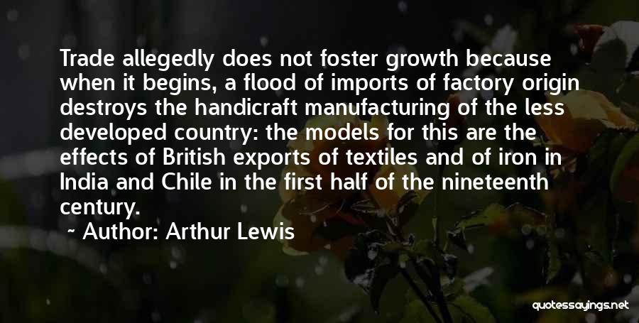 Imports And Exports Quotes By Arthur Lewis