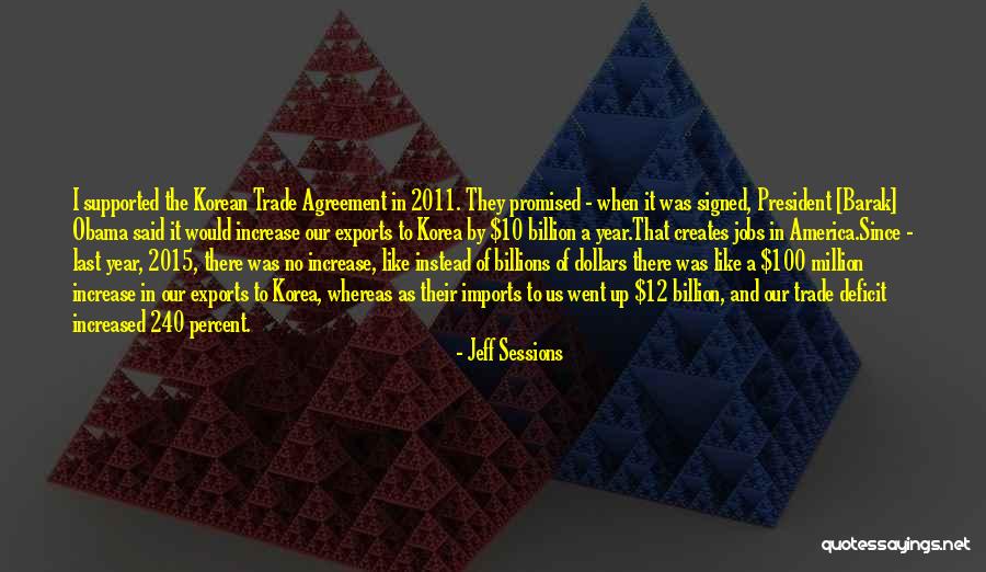 Imports And Exports Quotes By Jeff Sessions