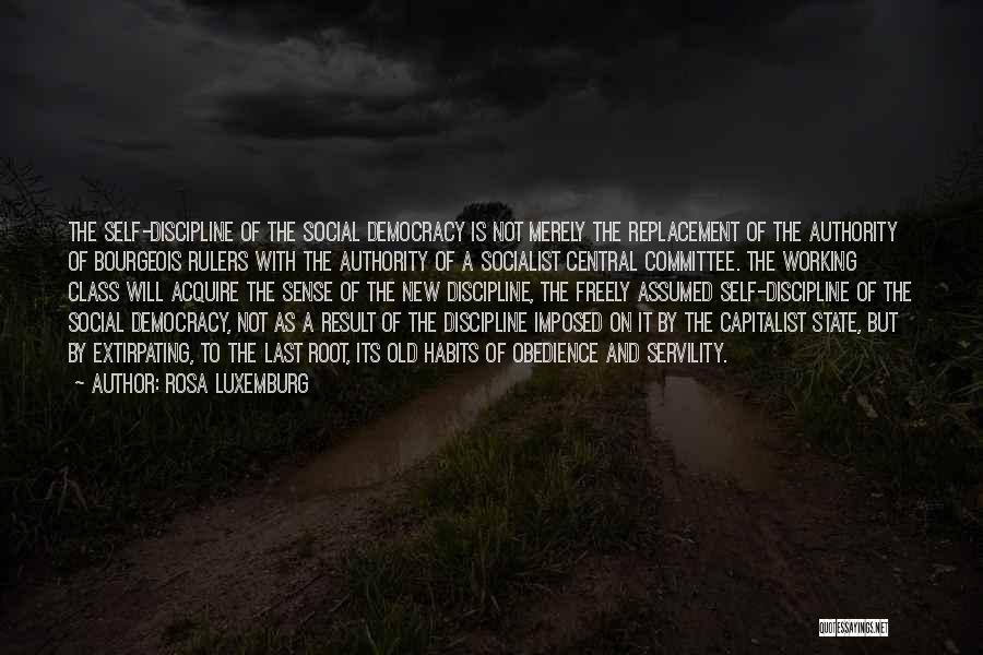 Imposed Discipline Quotes By Rosa Luxemburg