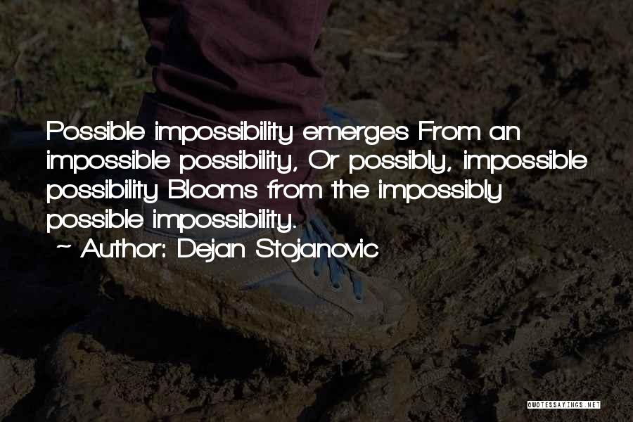 Impossible Or Possible Quotes By Dejan Stojanovic