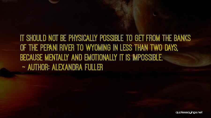 Impossible To Possible Quotes By Alexandra Fuller