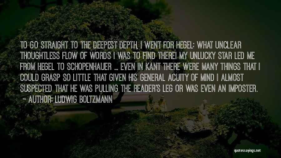Imposter Quotes By Ludwig Boltzmann