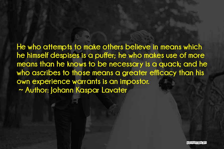 Impostor Quotes By Johann Kaspar Lavater