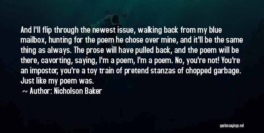 Impostor Quotes By Nicholson Baker