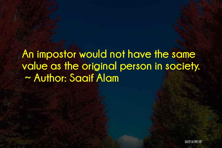 Impostor Quotes By Saaif Alam