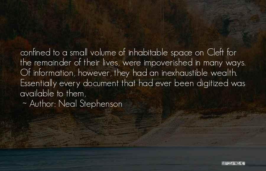 Impoverished Quotes By Neal Stephenson