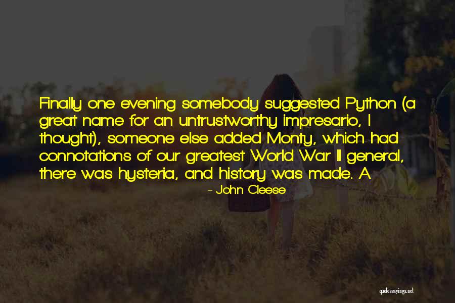 Impresario Quotes By John Cleese Impresario Quotes By John Cleese