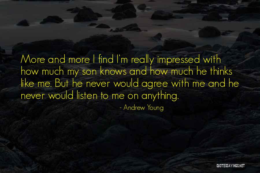 Impressed Quotes By Andrew Young