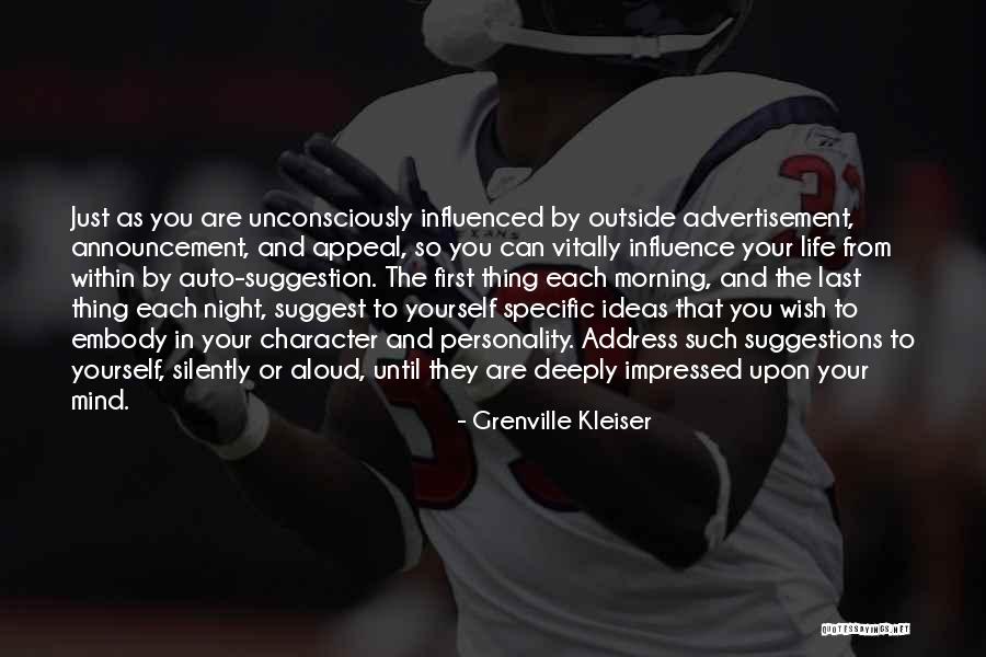 Impressed Quotes By Grenville Kleiser