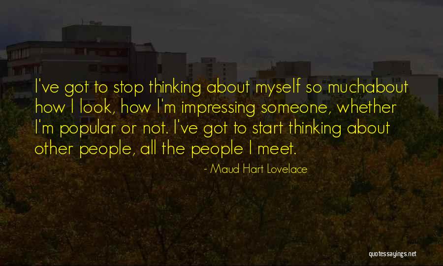 Impressing People Quotes By Maud Hart Lovelace Impressing People Quotes By Maud Hart Lovelace