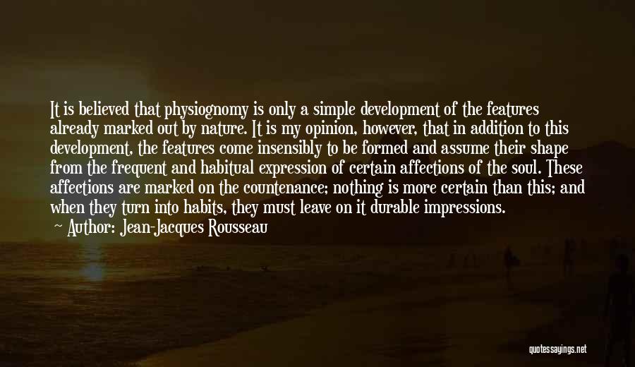 Impressions Quotes By Jean-Jacques Rousseau