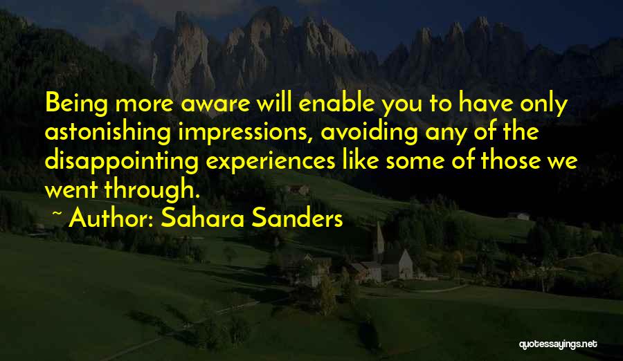 Impressions Quotes By Sahara Sanders