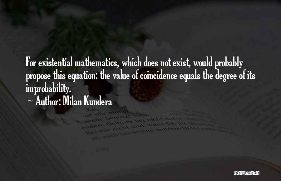 Improbability Quotes By Milan Kundera