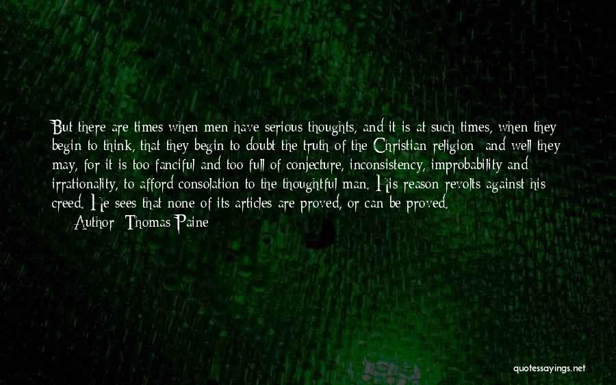 Improbability Quotes By Thomas Paine