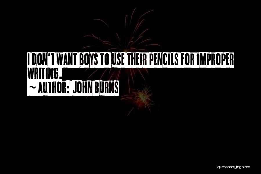 Improper Use Of Quotes By John Burns