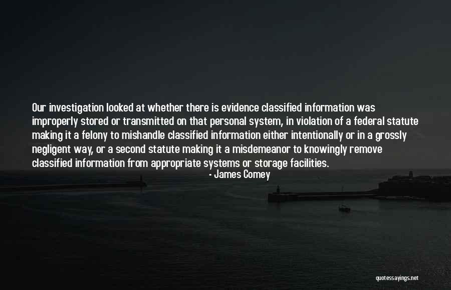 Improperly Quotes By James Comey Improperly Quotes By James Comey