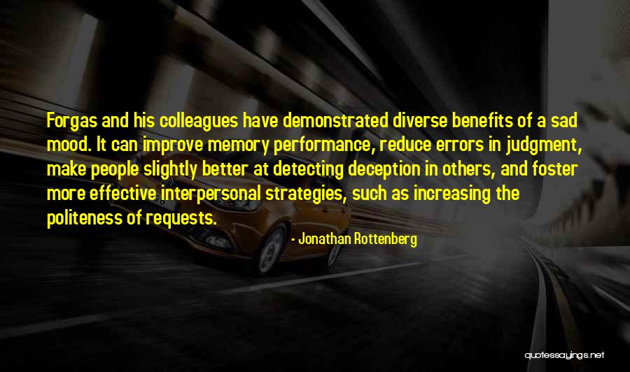 Improve Memory Quotes By Jonathan Rottenberg