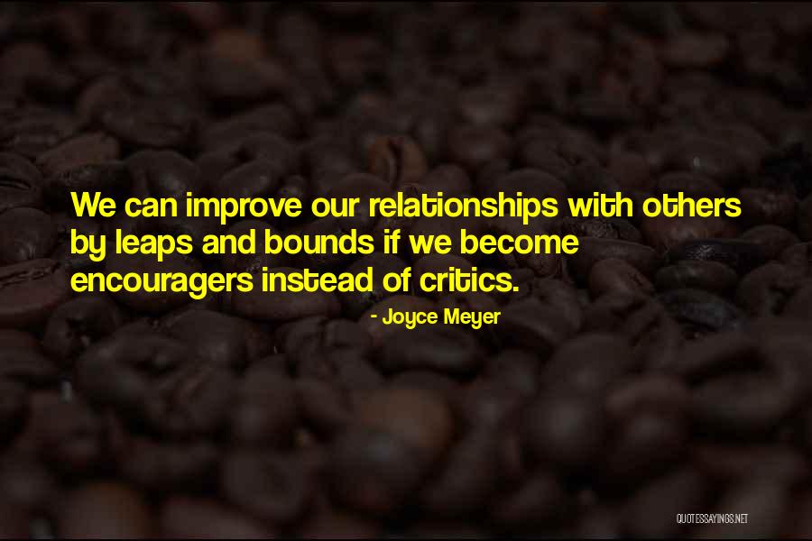 Improve Relationship Quotes By Joyce Meyer